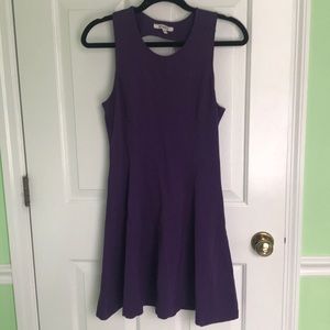 BB Dakota Purple Sleeveless Skater Dress